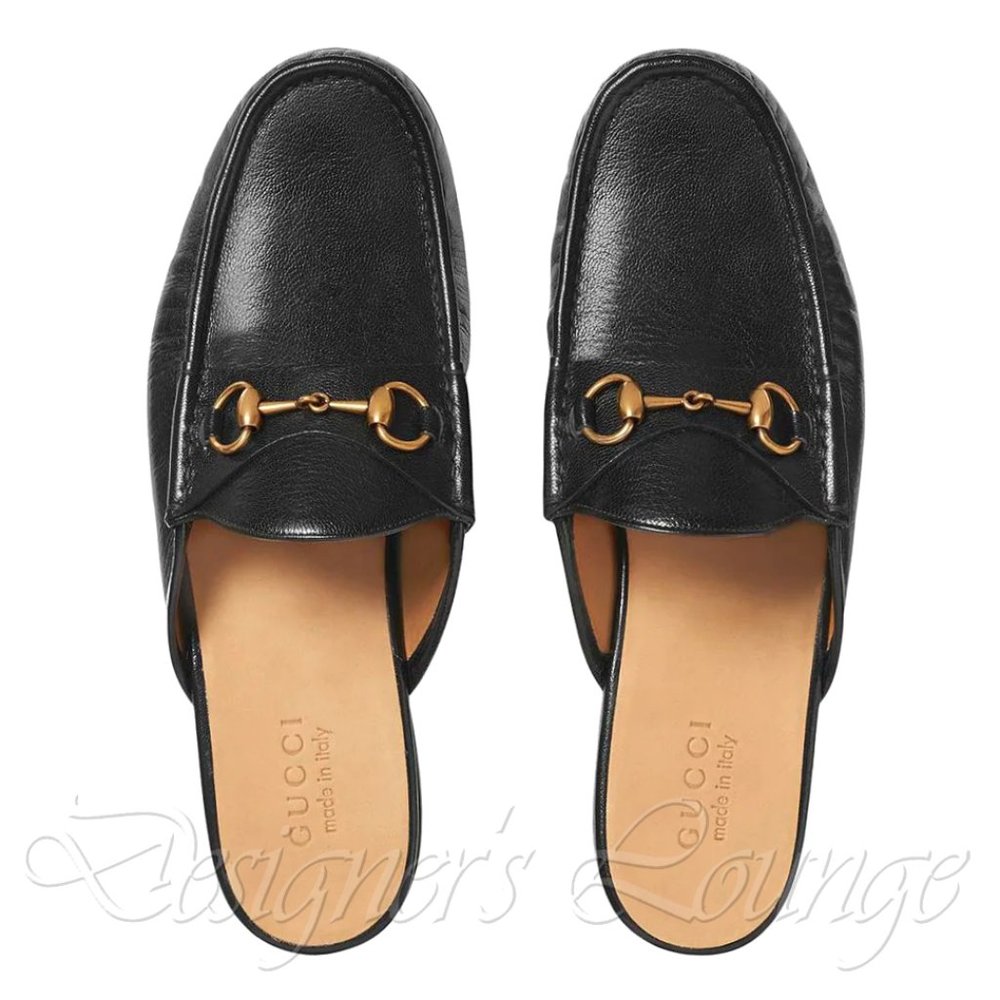 ⚡️SOLD! NEW GUCCI Quentin Horsebit Black Leather Loafers 11.5 G / US 12 Mules - Picture 1 of 9